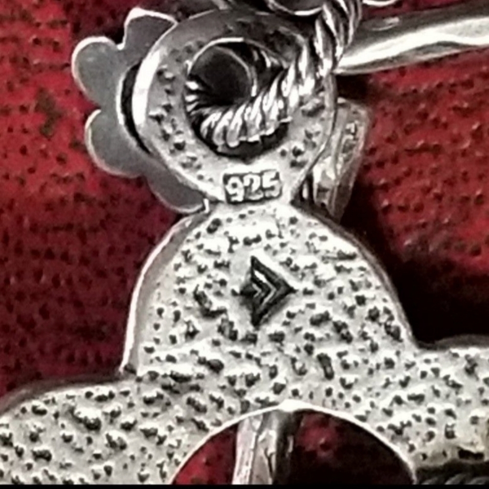 Rare Silpada Sterling Silver Flower Links Bracelet - Picture 5 of 10